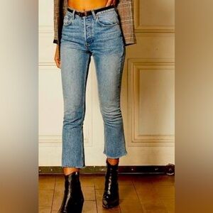 boyish high rise Classic Blue Women's Jeans